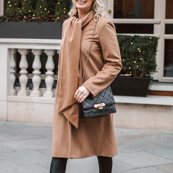 Molly Moorkamp Barrett Coat Camel Wool Long Button Front XS - Picture 2 of 8